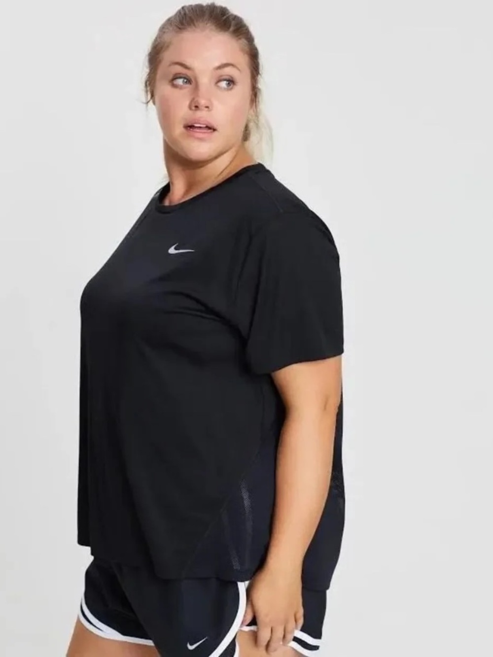 Nike Running Shirt Dri-FIT Black Reflective - Size 1X